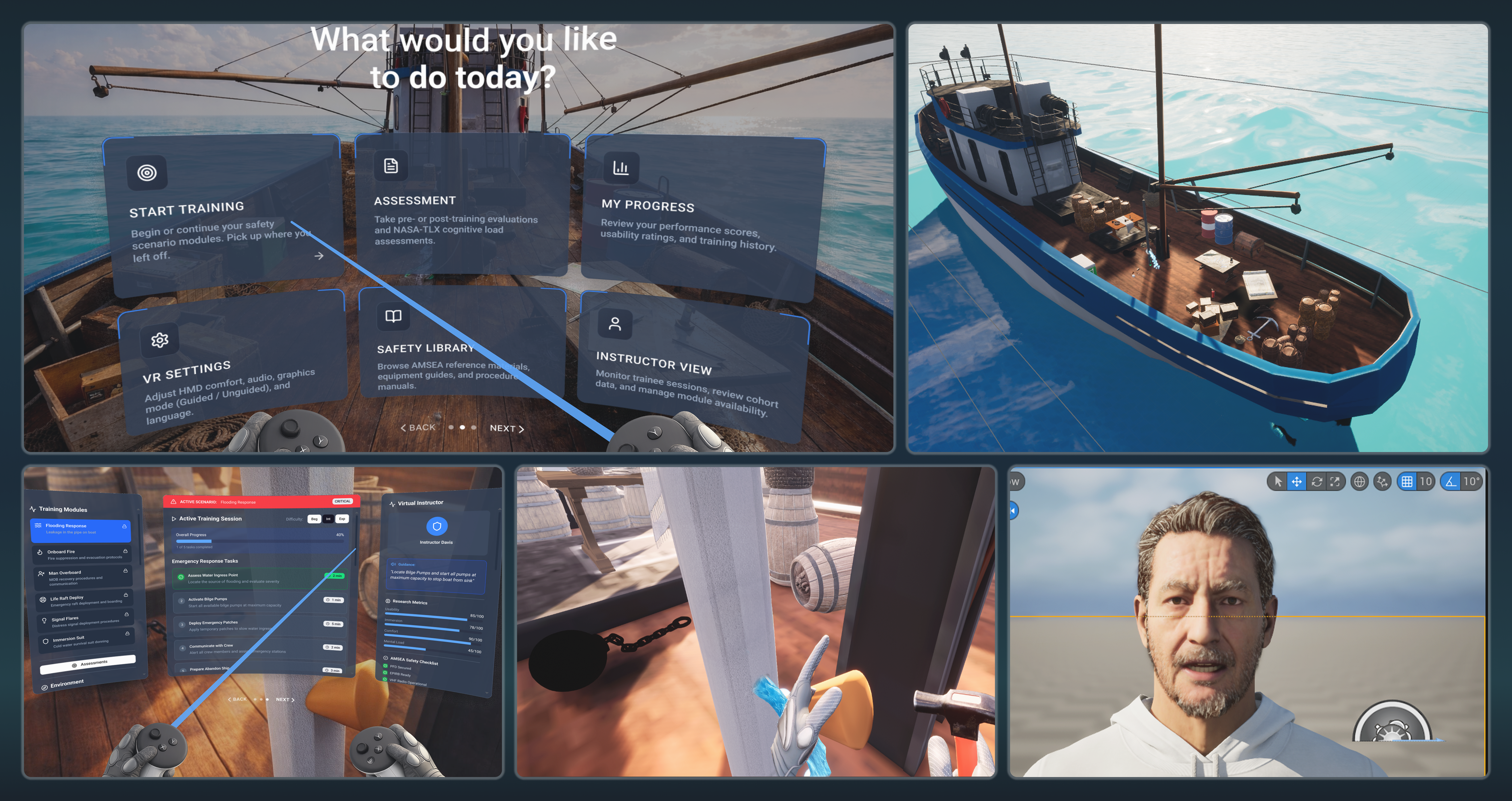 Maritime Safety VR Training showcase